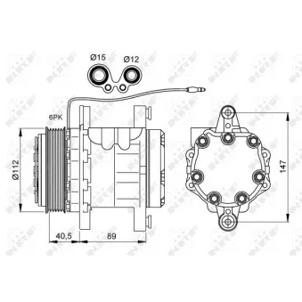 Compresseur, climatisation NRF 32878