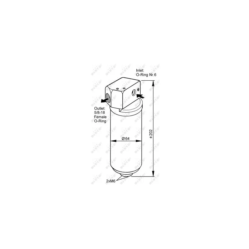 Filtre déshydratant, climatisation NRF 33087