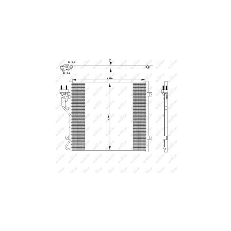 Condenseur, climatisation NRF 350129