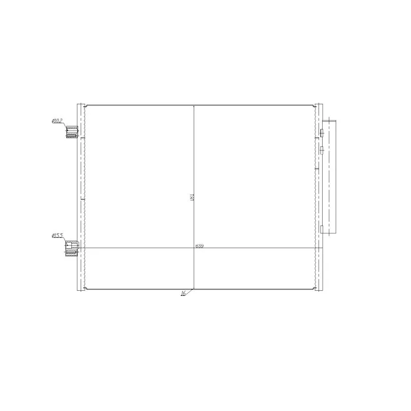 Condenseur, climatisation NRF 350458