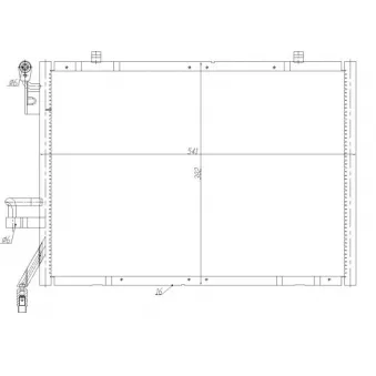Condenseur, climatisation NRF 350483