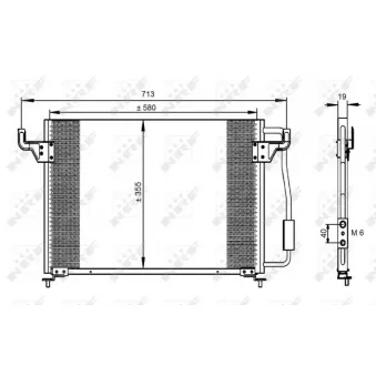Condenseur, climatisation NRF 35261