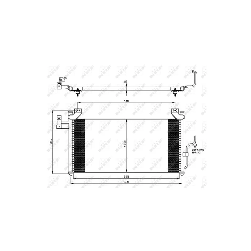 Condenseur, climatisation NRF 35386