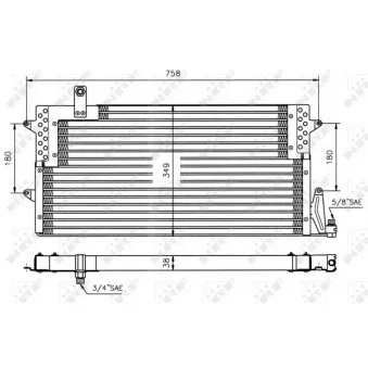 Condenseur, climatisation NRF 35534