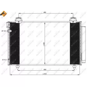 Condenseur, climatisation NRF 35592