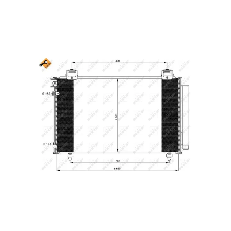 Condenseur, climatisation NRF 35592