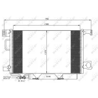 Condenseur, climatisation NRF 35623