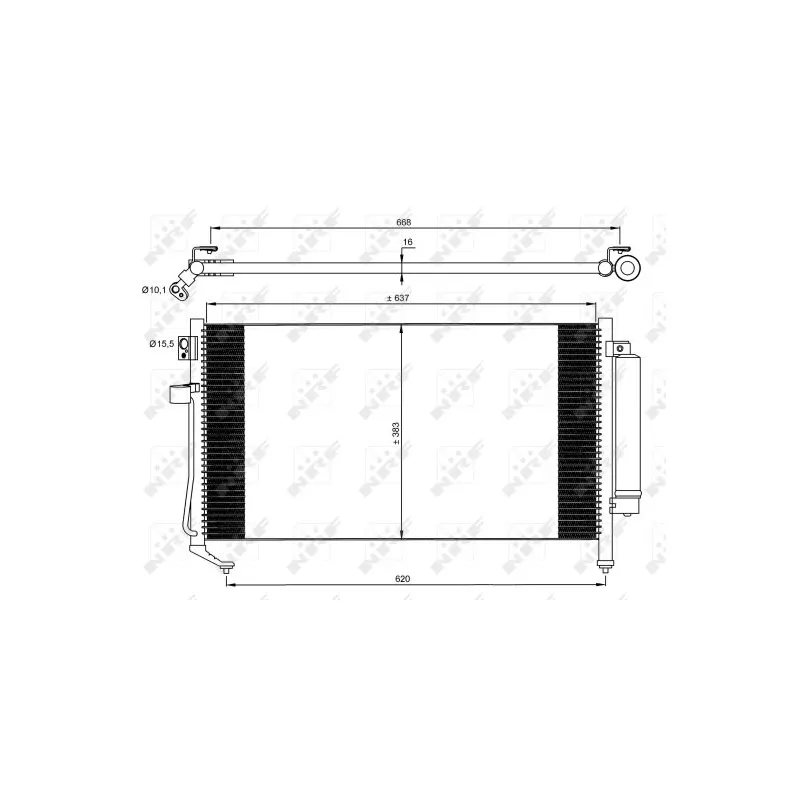 Condenseur, climatisation NRF 35869