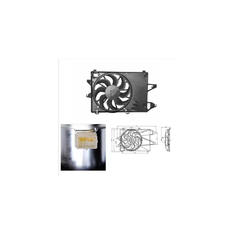 Ventilateur, refroidissement du moteur NRF 47002