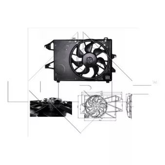 Ventilateur, refroidissement du moteur NRF 47005