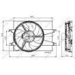 Ventilateur, refroidissement du moteur NRF 47007 - Visuel 2