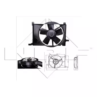 Ventilateur, refroidissement du moteur NRF 47009
