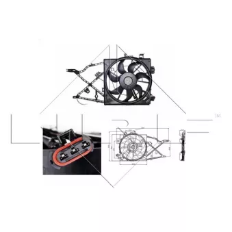 Ventilateur, refroidissement du moteur NRF