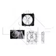Ventilateur, refroidissement du moteur NRF 47016 - Visuel 1