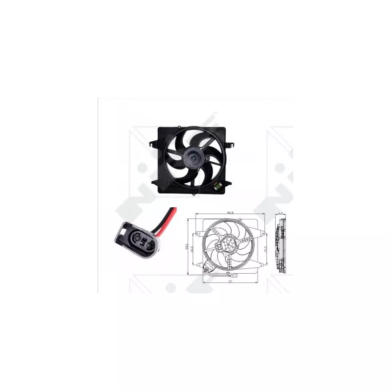 Ventilateur, refroidissement du moteur NRF 47019