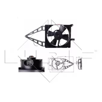 Ventilateur, refroidissement du moteur NRF 47020