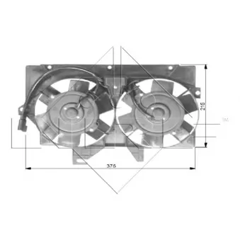 Ventilateur, refroidissement du moteur NRF 47036