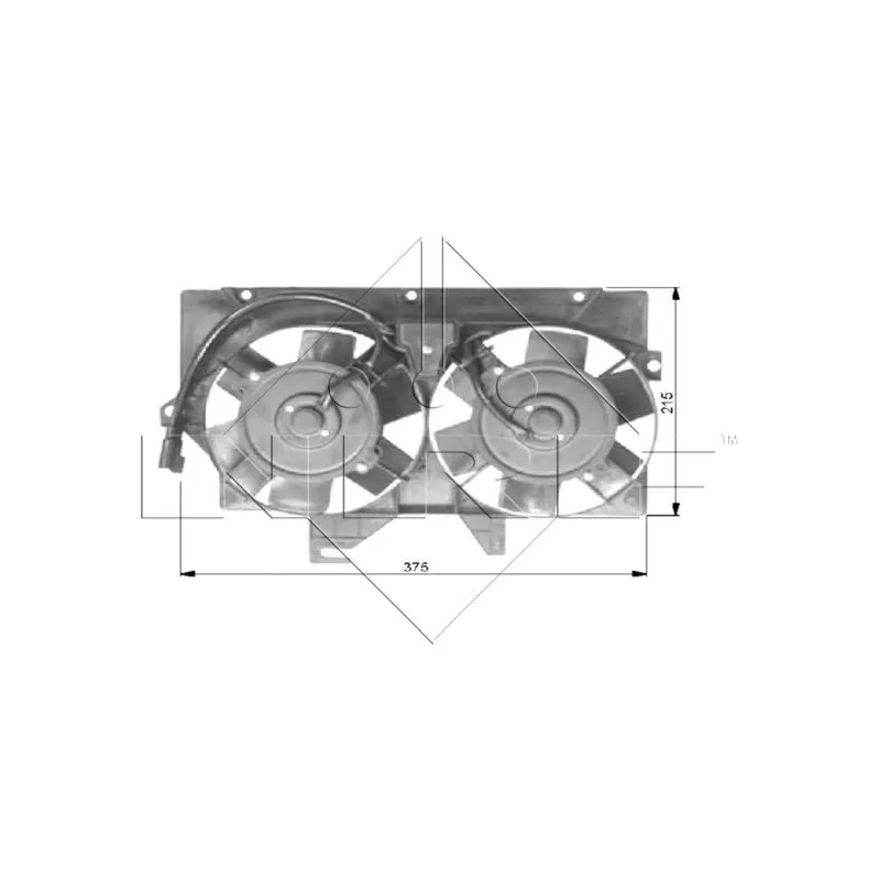 Ventilateur, refroidissement du moteur NRF 47036