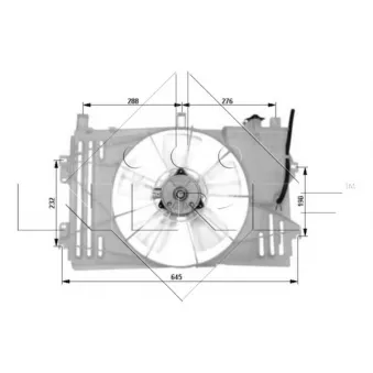 Ventilateur, refroidissement du moteur NRF 47053