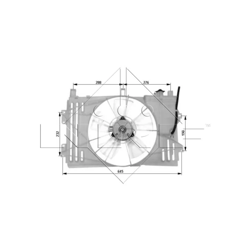 Ventilateur, refroidissement du moteur NRF 47053