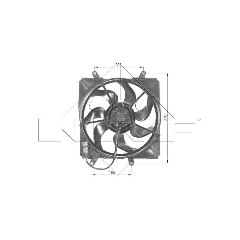 Ventilateur, refroidissement du moteur NRF 47054