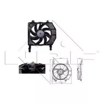 Ventilateur, refroidissement du moteur NRF 47077