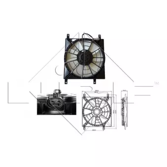 Ventilateur, refroidissement du moteur NRF 47257