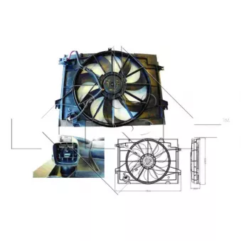 Ventilateur, refroidissement du moteur NRF