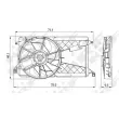 Ventilateur, refroidissement du moteur NRF 47291 - Visuel 2