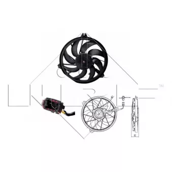 Ventilateur, refroidissement du moteur NRF 47323