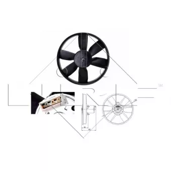 Ventilateur, refroidissement du moteur NRF 47402