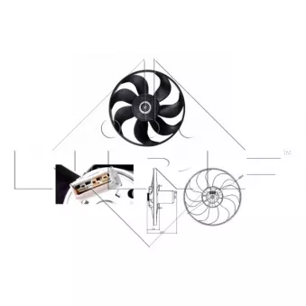 Ventilateur, refroidissement du moteur NRF 47404