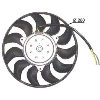 Ventilateur, refroidissement du moteur NRF 47616