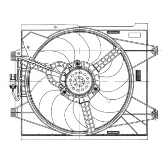 Ventilateur, refroidissement du moteur NRF 47655