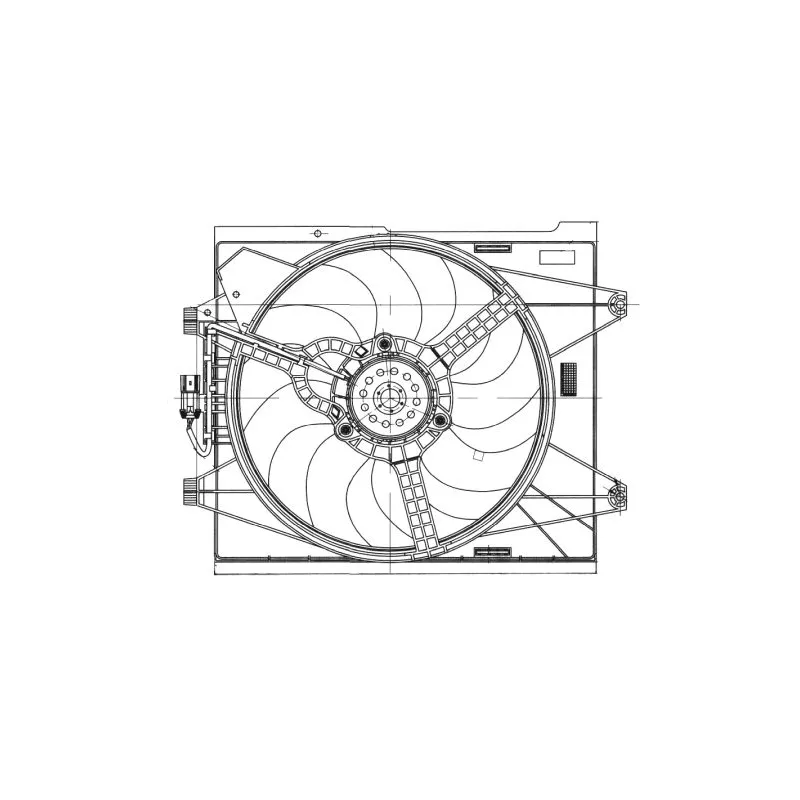 Ventilateur, refroidissement du moteur NRF 47655