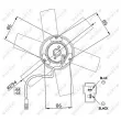 Ventilateur, refroidissement du moteur NRF 47657 - Visuel 3