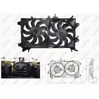 Ventilateur, refroidissement du moteur NRF