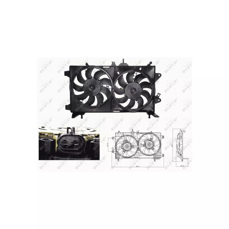 Ventilateur, refroidissement du moteur NRF 47676