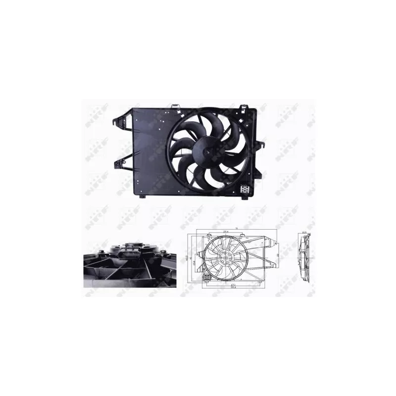 Ventilateur, refroidissement du moteur NRF 47679
