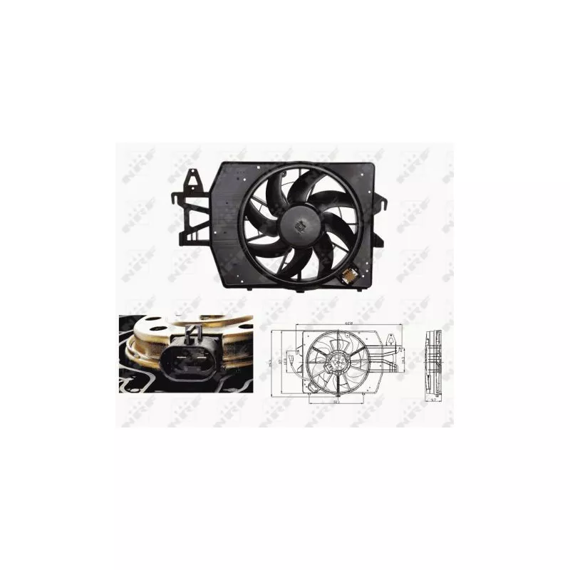 Ventilateur, refroidissement du moteur NRF 47682