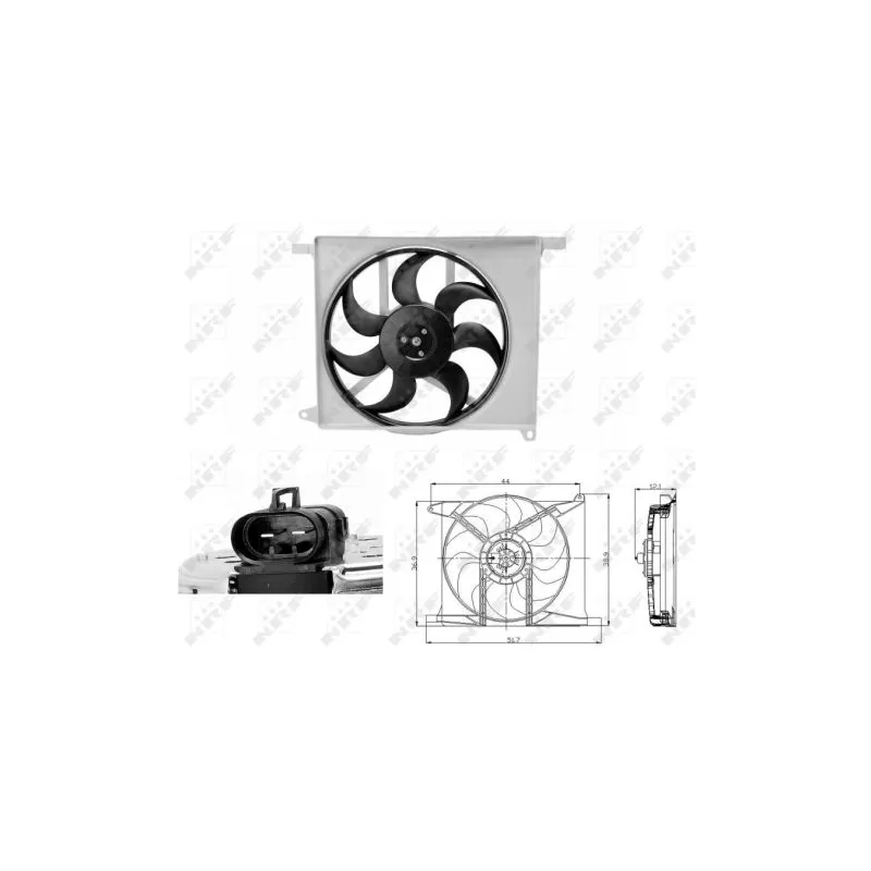 Ventilateur, refroidissement du moteur NRF 47686