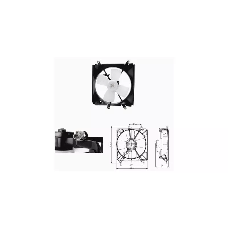 Ventilateur, refroidissement du moteur NRF 47693