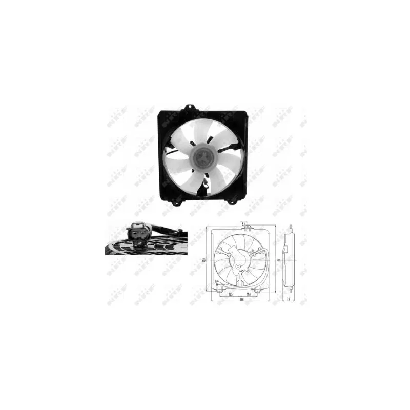 Ventilateur, refroidissement du moteur NRF 47695