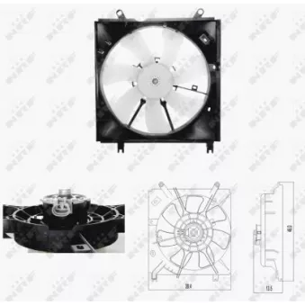 Ventilateur, refroidissement du moteur NRF