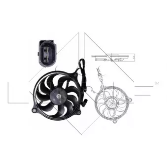 Ventilateur, refroidissement du moteur NRF 47699