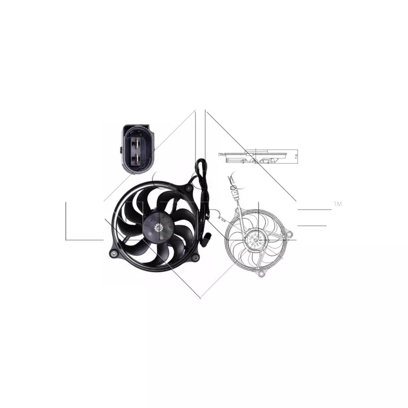 Ventilateur, refroidissement du moteur NRF 47699