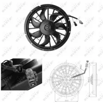 Ventilateur, refroidissement du moteur NRF 47702