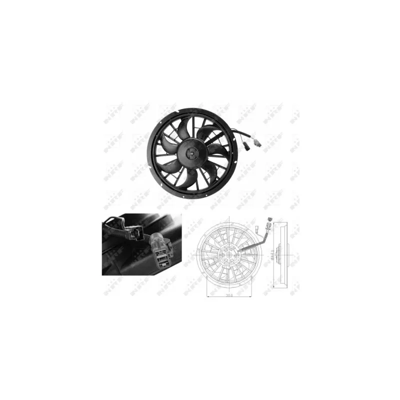 Ventilateur, refroidissement du moteur NRF 47702