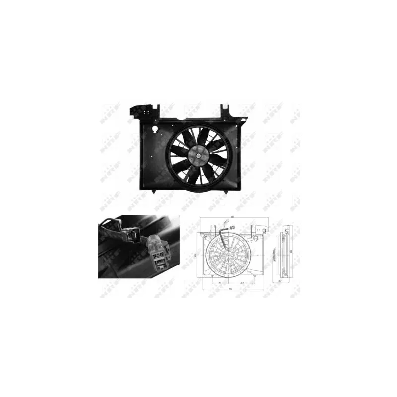 Ventilateur, refroidissement du moteur NRF 47703