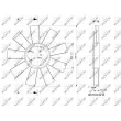 Roue du souffleur, refroidissementdu moteur NRF 49812 - Visuel 2